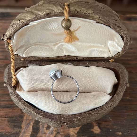 ❤️VTG Silver Ring w/ Freshwater Pearl - Picture 5 of 10